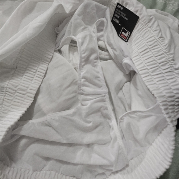 Fila White Athletic Shorts Plus Size Xxl - Picture 7 of 10